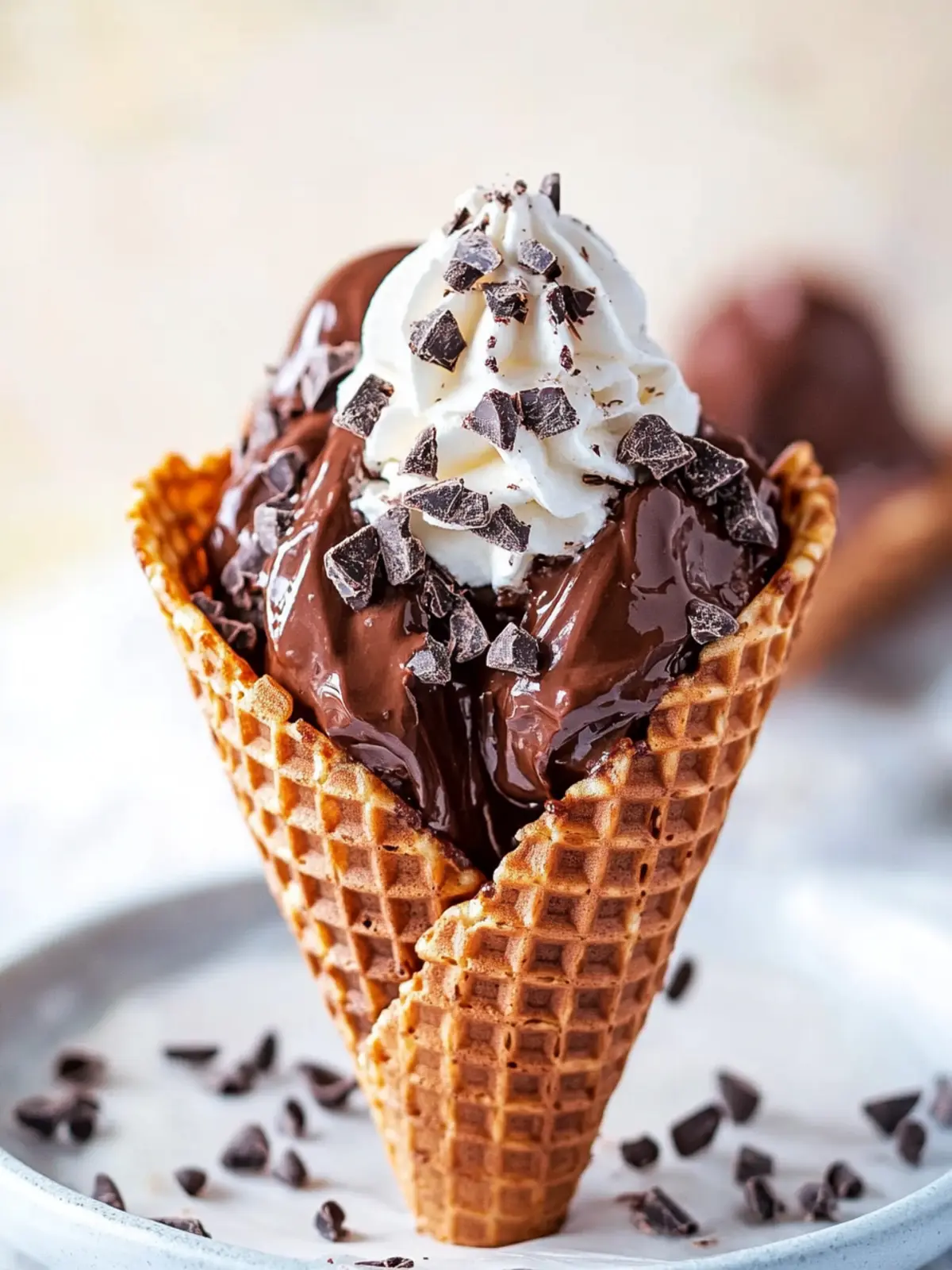 Irresistible Gluten Free Chocolate Waffle Cones You’ll Love 2 Gluten Free Chocolate Waffle Cones