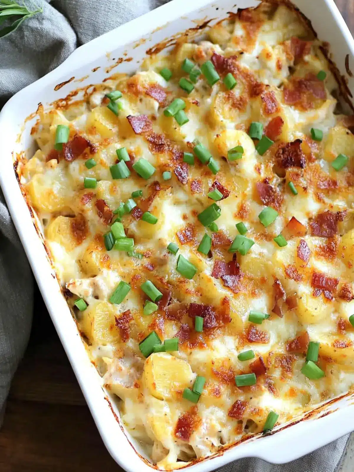 Savory Loaded Potato Ranch Chicken Casserole Delight 3 LOADED POTATO RANCH CHICKEN CASSEROLE
