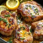 Lemon Butter Pork Chops Bathed in Flavor and Zing! 4 Lemon Butter Pork Chops