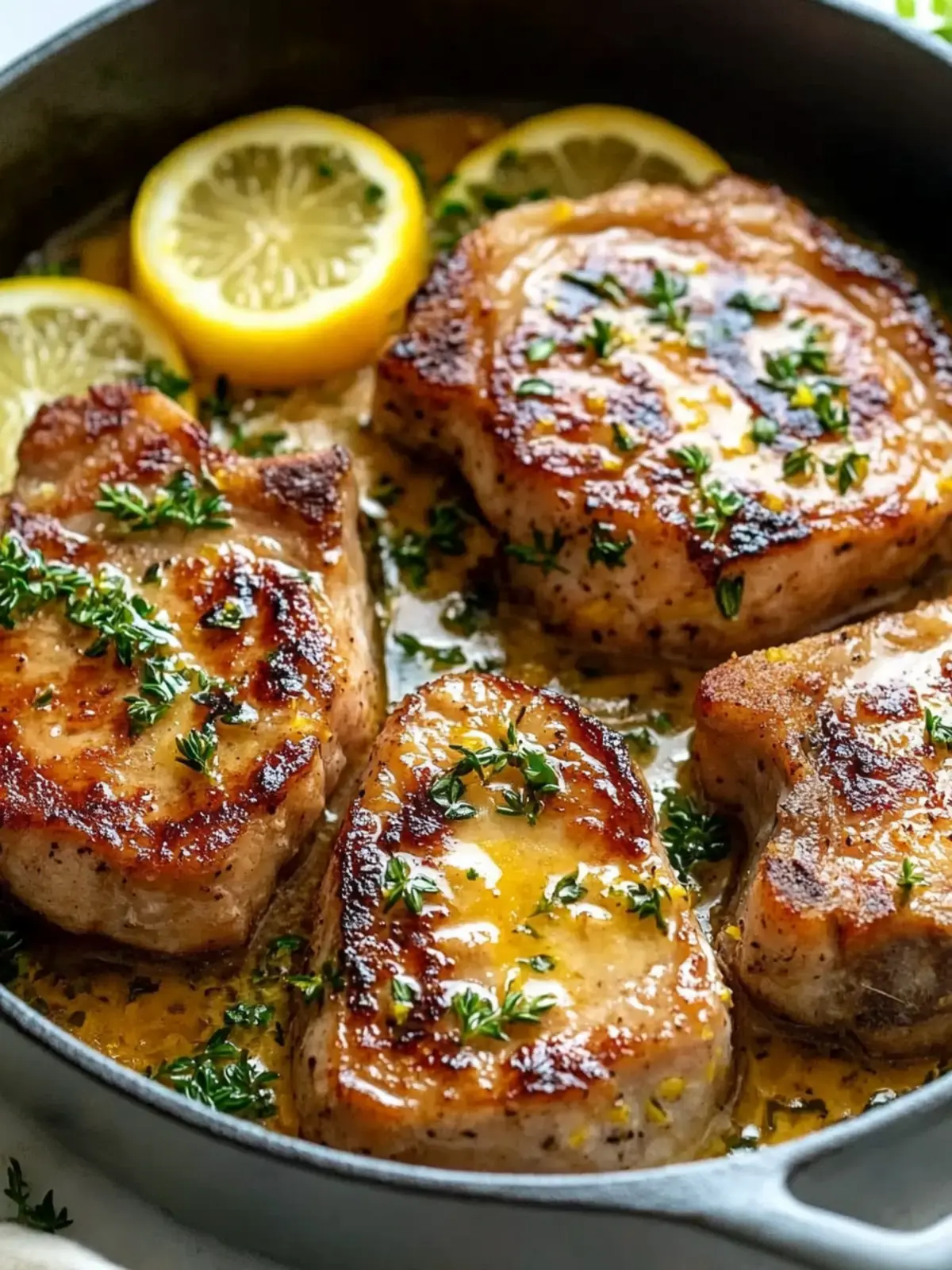 Lemon Butter Pork Chops Bathed in Flavor and Zing! 5 Lemon Butter Pork Chops