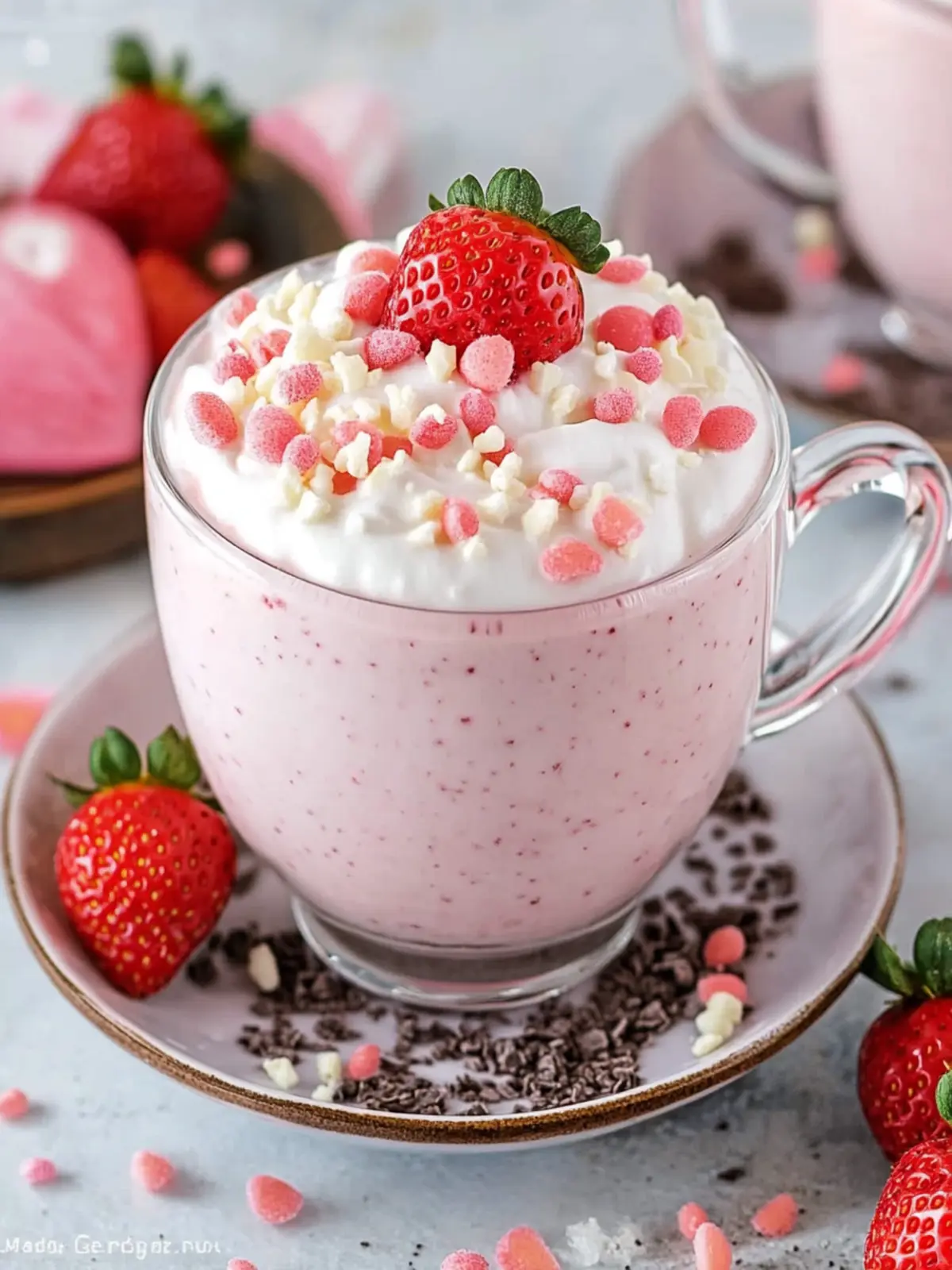 Indulge in Pink Strawberry Hot Chocolate Bliss at Home 4 Pink Strawberry Hot Chocolate