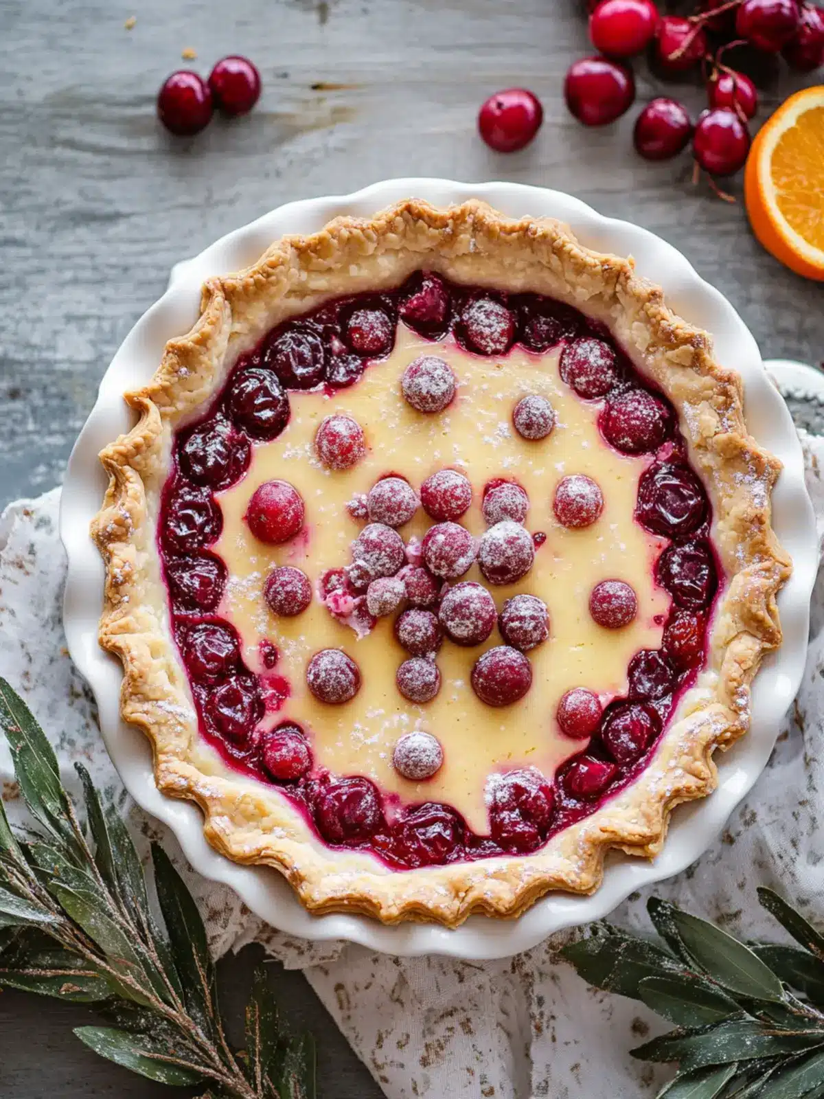 Delightful Cranberry Orange Custard Pie for Sweet Moments 2 Cranberry Orange Custard Pie
