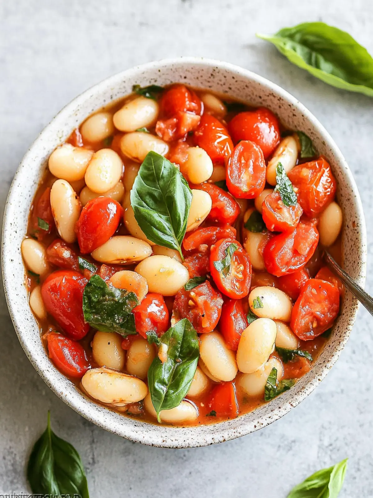 Creamy Tomato and Basil Butter Beans in Just 12 Minutes 3 Tomato and Basil Butter Beans