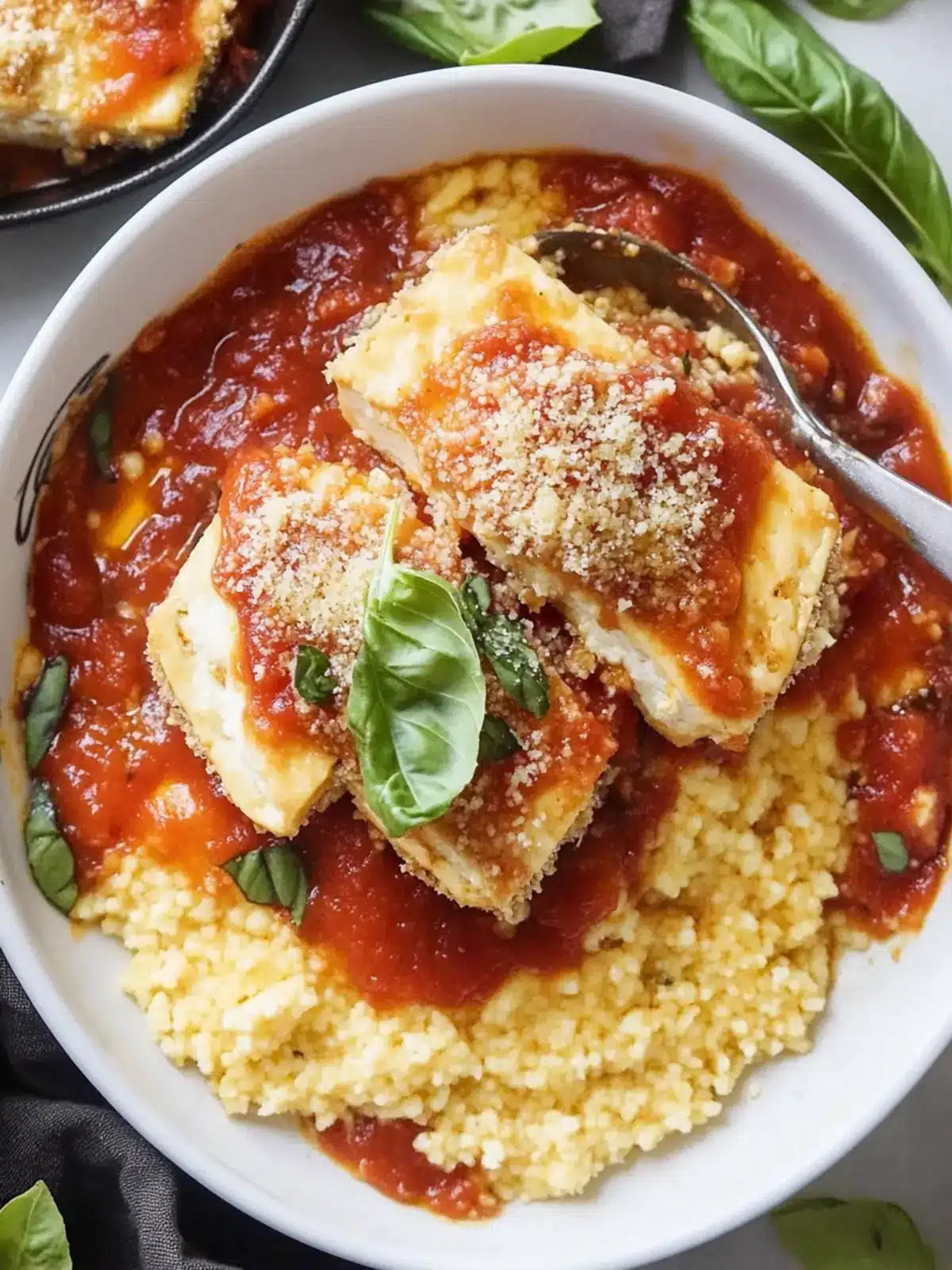 Savor the Crunch: Irresistible Baked Tofu Parmesan Delight 2 Baked Tofu Parmesan