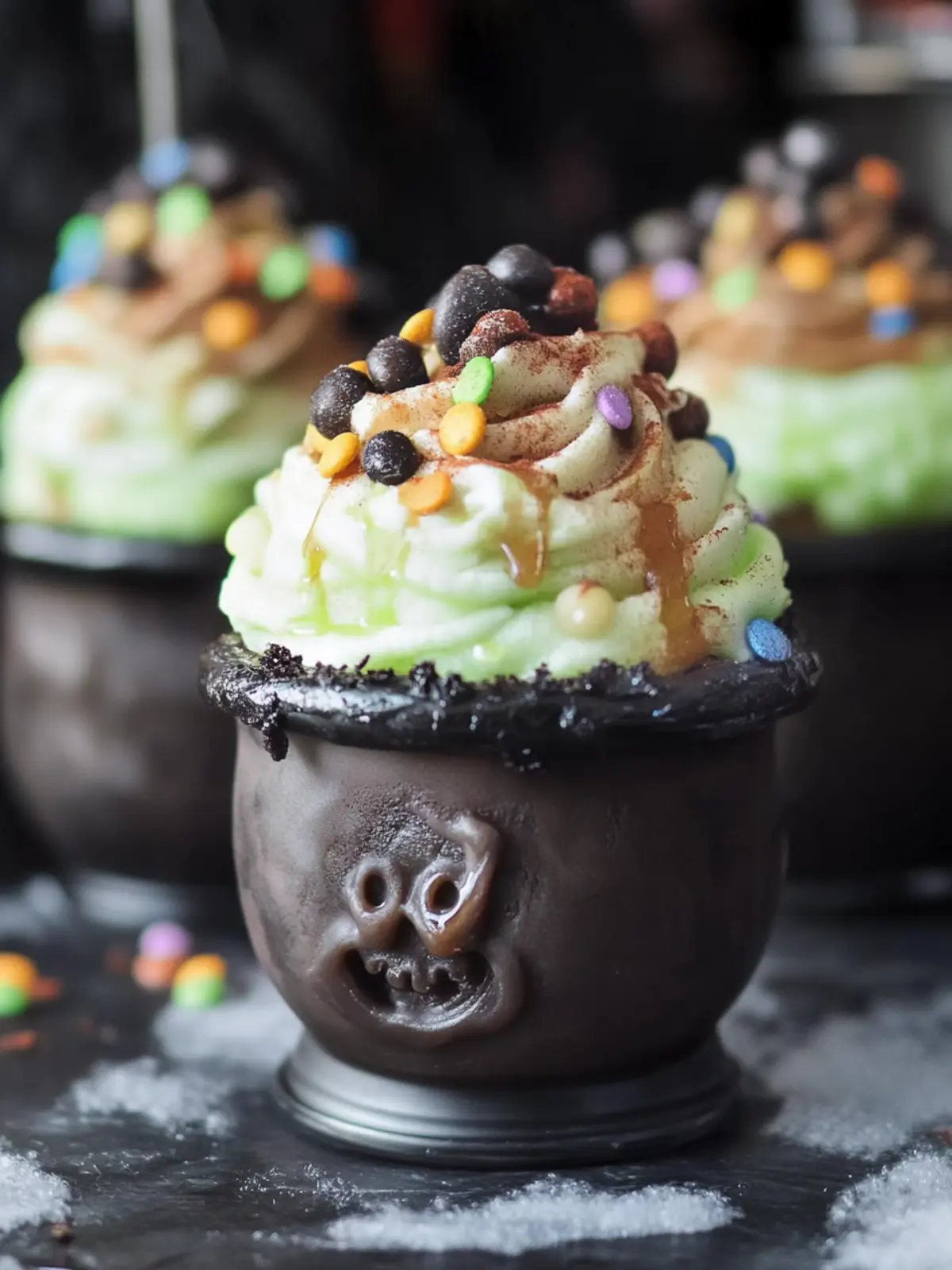 Witch’s Brew Dirt Cups: Spooky Treats with Rich Chocolate Pudding 3 Witch’s Brew Dirt Cups