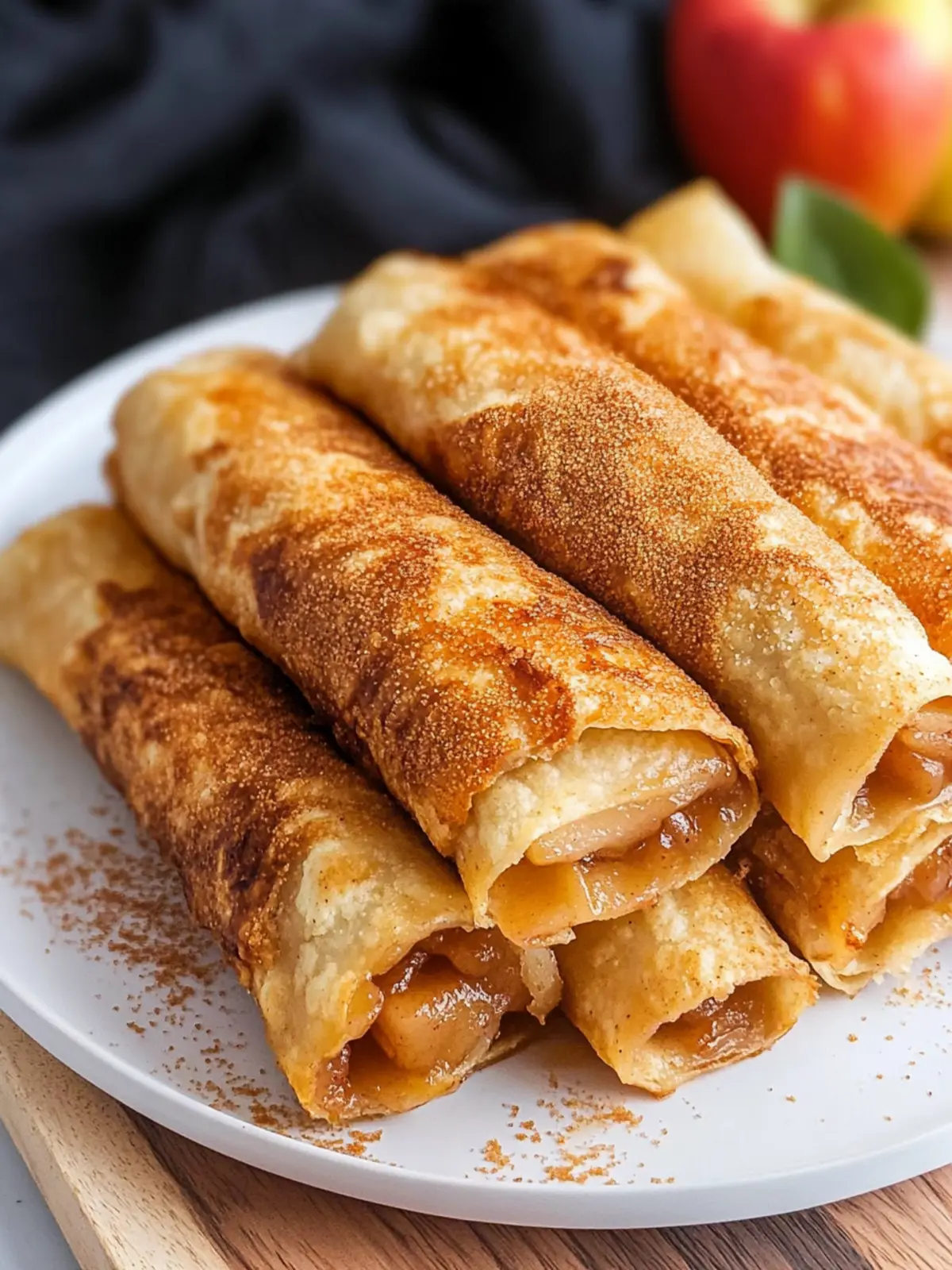 Delicious Air Fryer Apple Pie Taquitos with a Crispy Twist 5 Air Fryer Apple Pie Taquitos