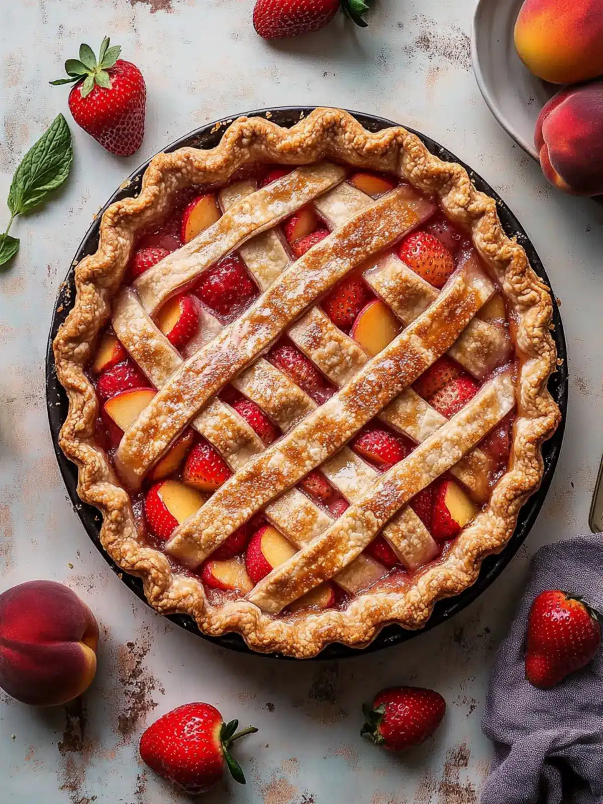Brown Butter Strawberry Peach Pie That Will Wow Your Taste Buds 2 Brown Butter Strawberry Peach Pie