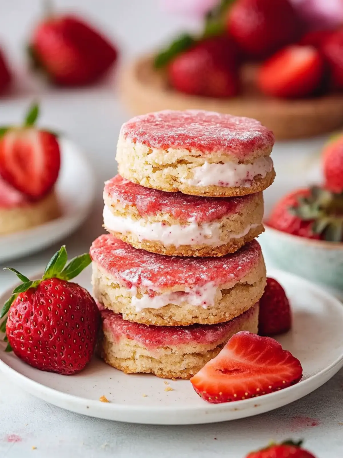 Irresistible Strawberry Cheesecake Shortbreads You'll Love 5 Strawberry Cheesecake Shortbreads