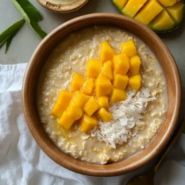 Indulge in Creamy Coconut Mango Oatmeal Bliss Today 9 Creamy Coconut Mango Oatmeal