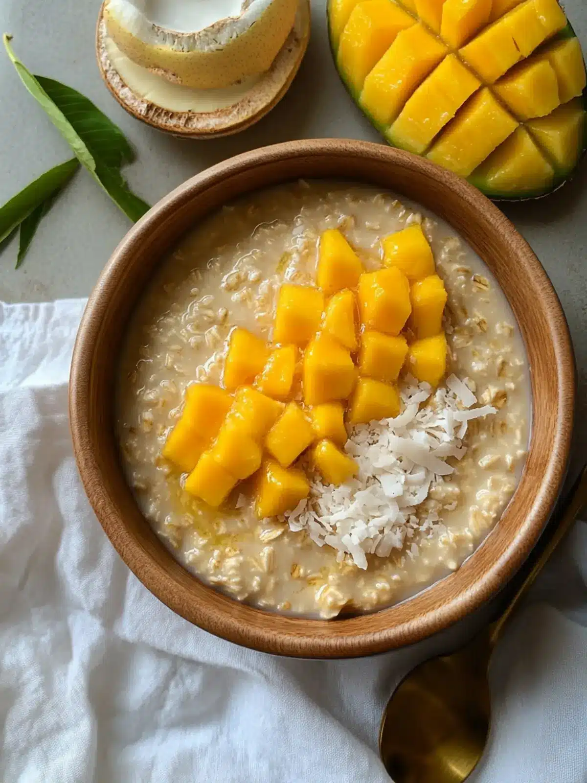 Indulge in Creamy Coconut Mango Oatmeal Bliss Today 5 Creamy Coconut Mango Oatmeal