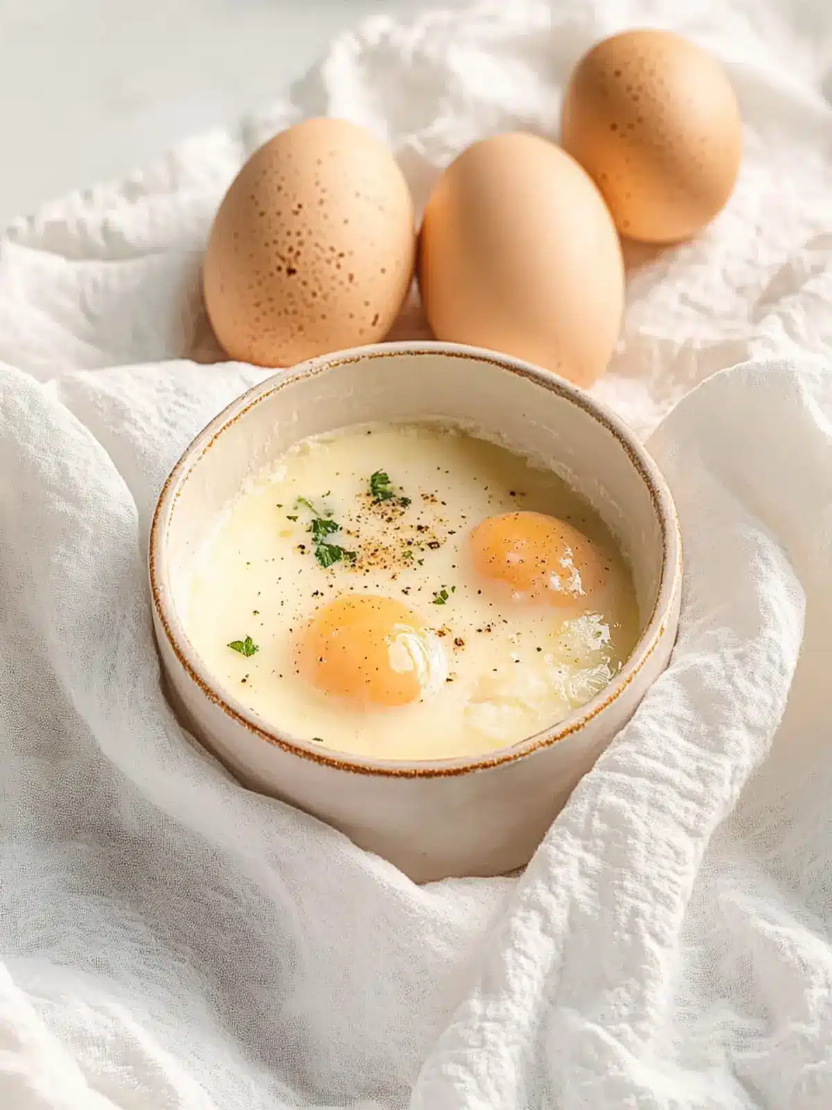 Delicious Shirred Eggs: A Simple Twist on Breakfast Bliss 5 Shirred Eggs