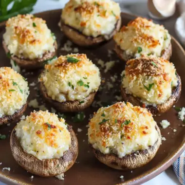 Indulge in Three Cheese Stuffed Mushrooms for a Savory Delight 10 Three Cheese Stuffed Mushrooms