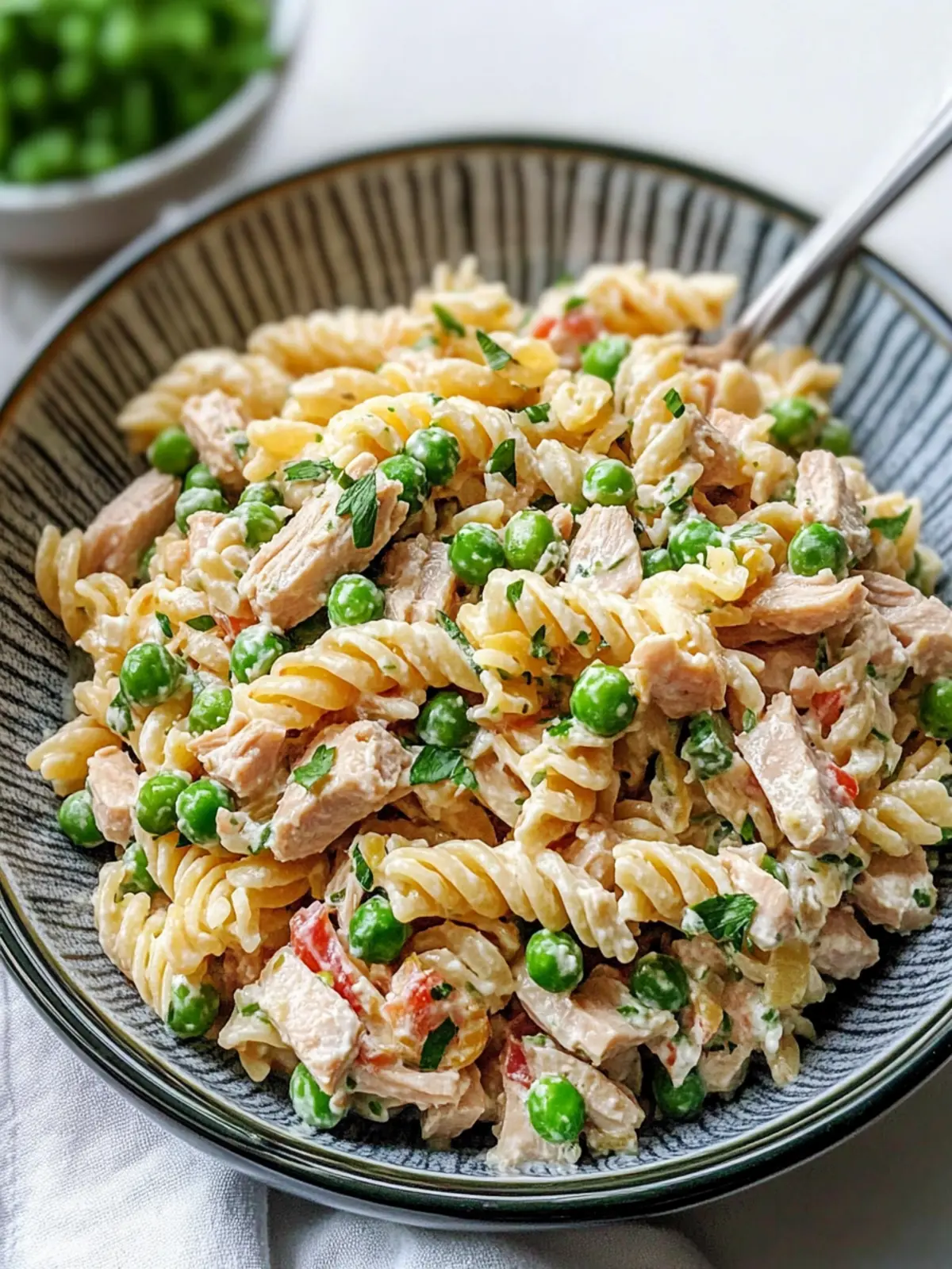 Delicious Healthy Tuna Pasta Salad with Peas in 30 Minutes 3 Healthy Tuna Pasta Salad with Peas
