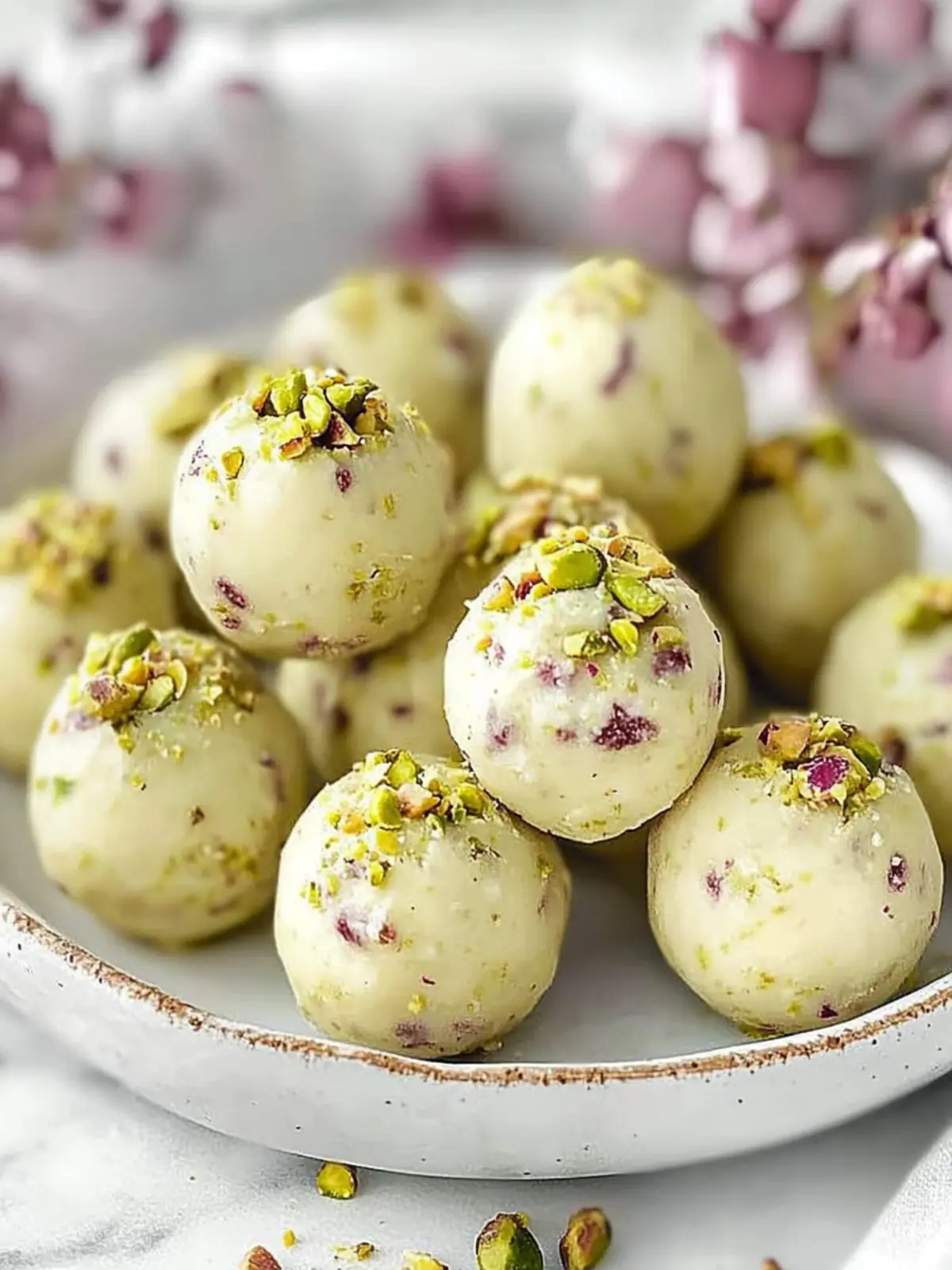 Decadent White Chocolate Pistachio Truffles You’ll Love 3 White Chocolate Pistachio Truffles
