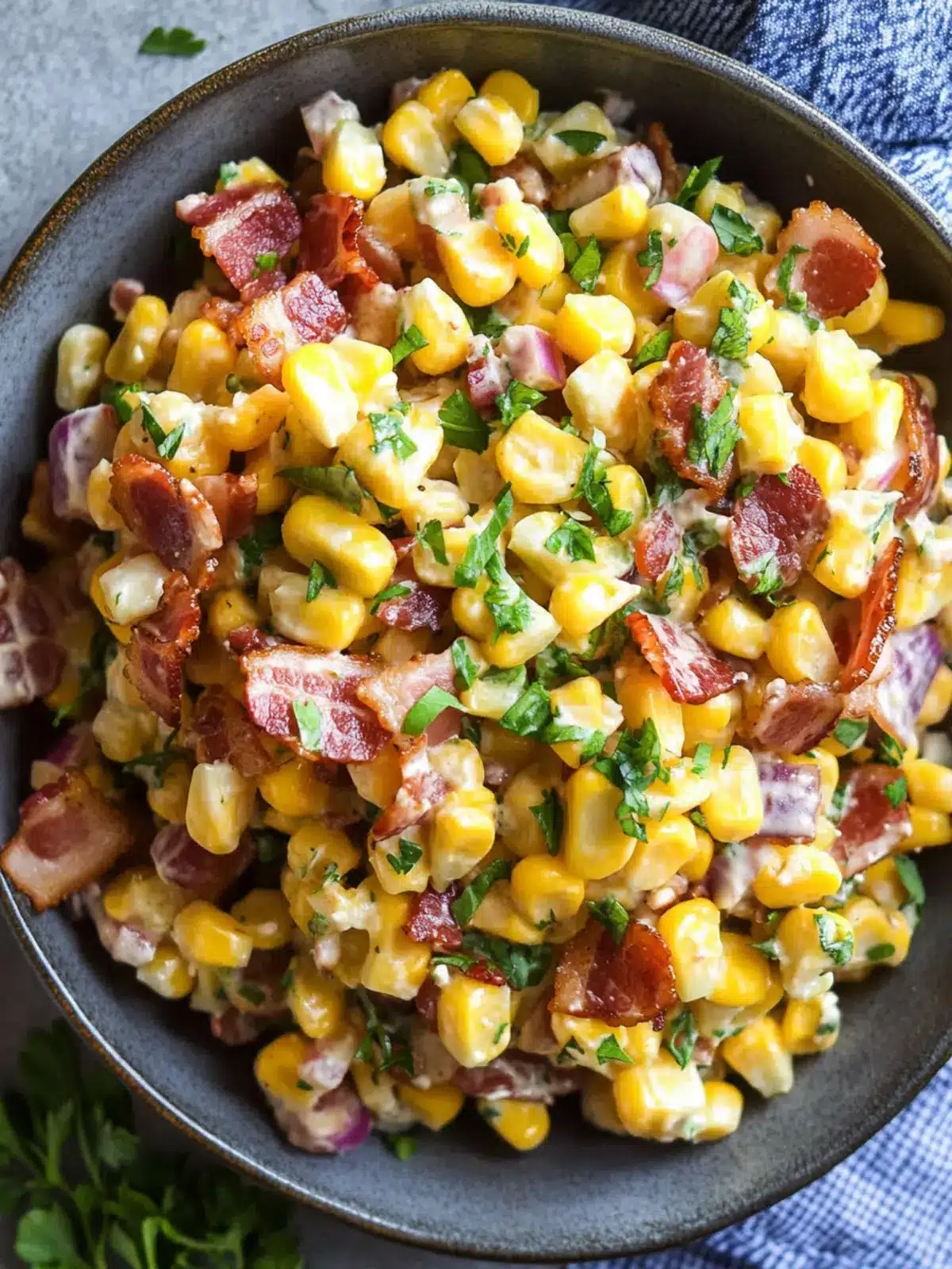 Bacon and Corn Salad: A Creamy, Crunchy Summer Delight 2 Bacon and Corn Salad