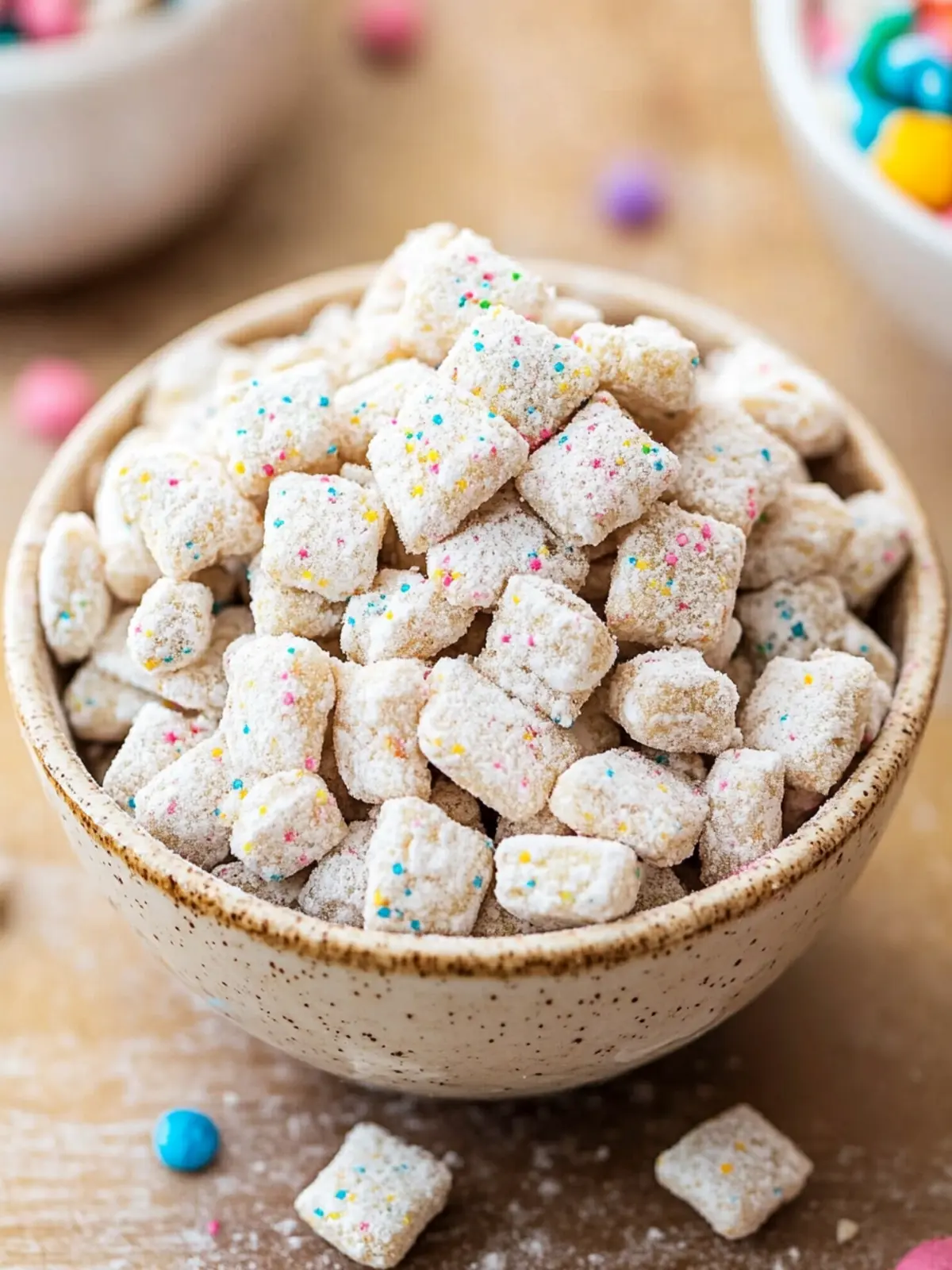 Deliciously Fun Cake Batter Puppy Chow for Sweet Snacking 2 Cake Batter Puppy Chow