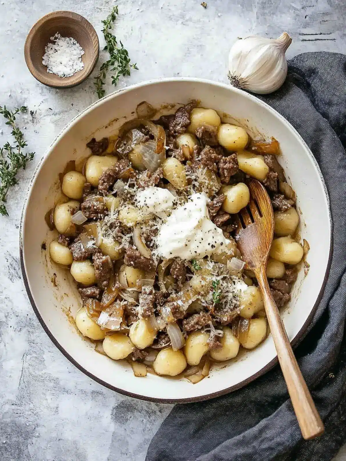 Savory French Onion Beef Gnocchi for Cozy Nights In 3 French Onion Beef Gnocchi