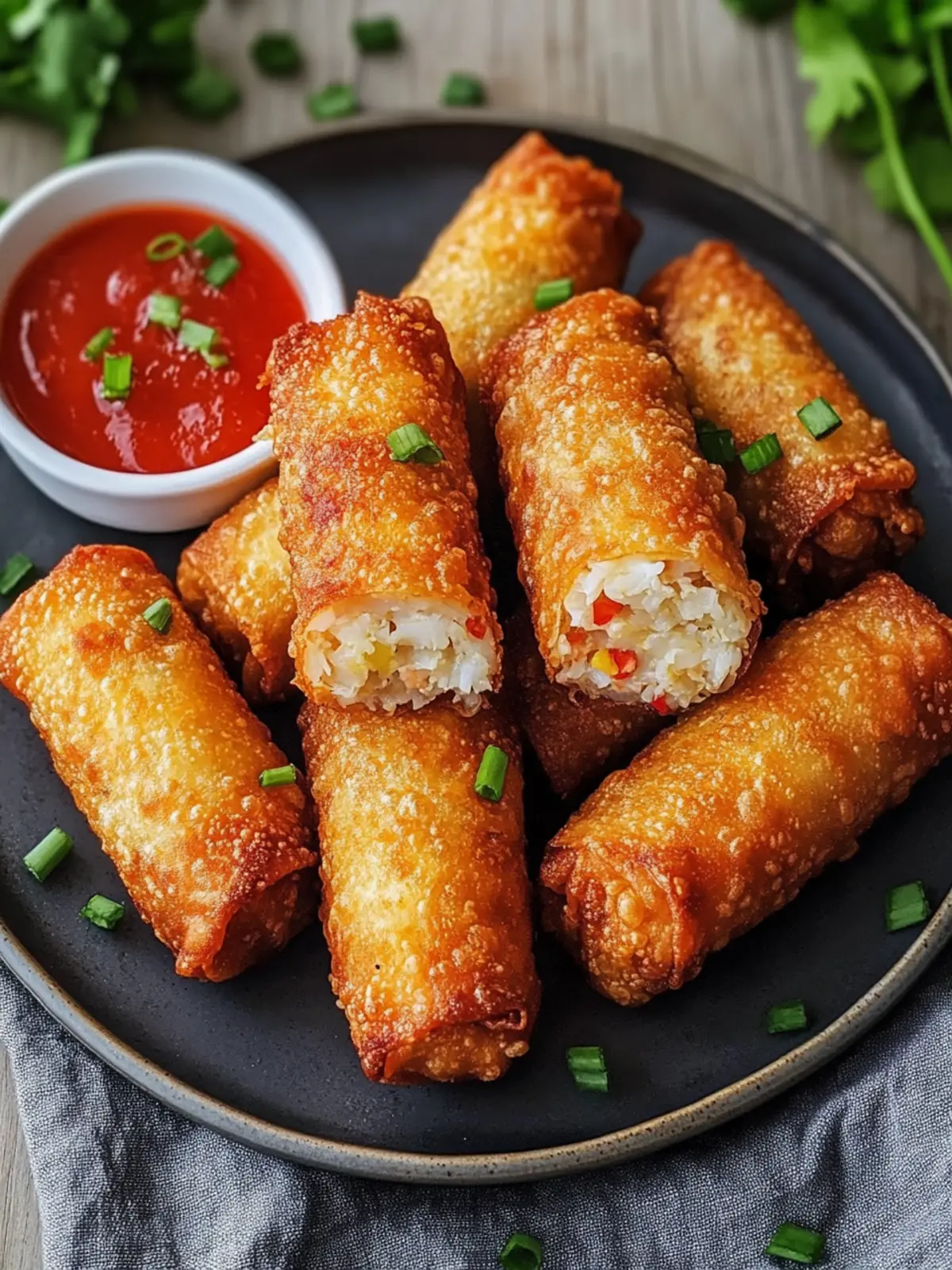Crispy Crab Cake Egg Rolls for a Flavor Packed Seafood Treat 4 Crispy Crab Cake Egg Rolls