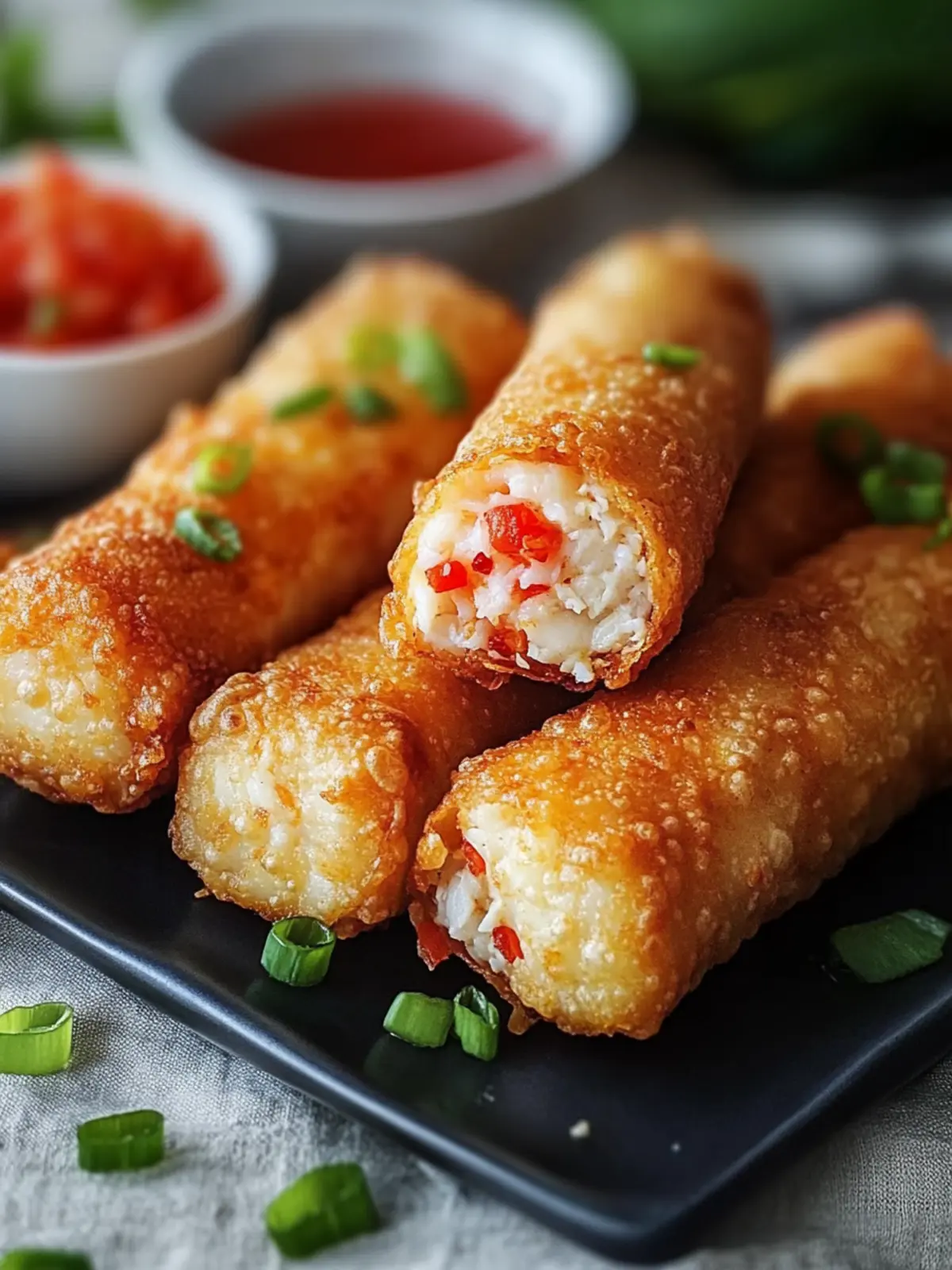 Crispy Crab Cake Egg Rolls for a Flavor Packed Seafood Treat 2 Crispy Crab Cake Egg Rolls