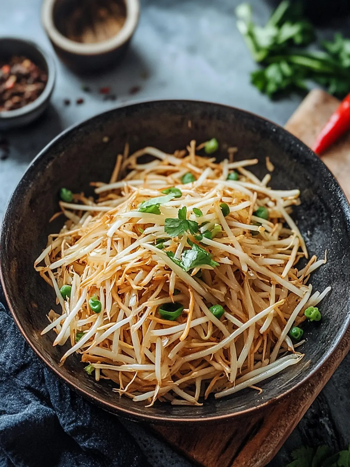 Savory Bean Sprout Stir Fry: Quick, Crunchy Delight 2 Bean Sprout Stir Fry