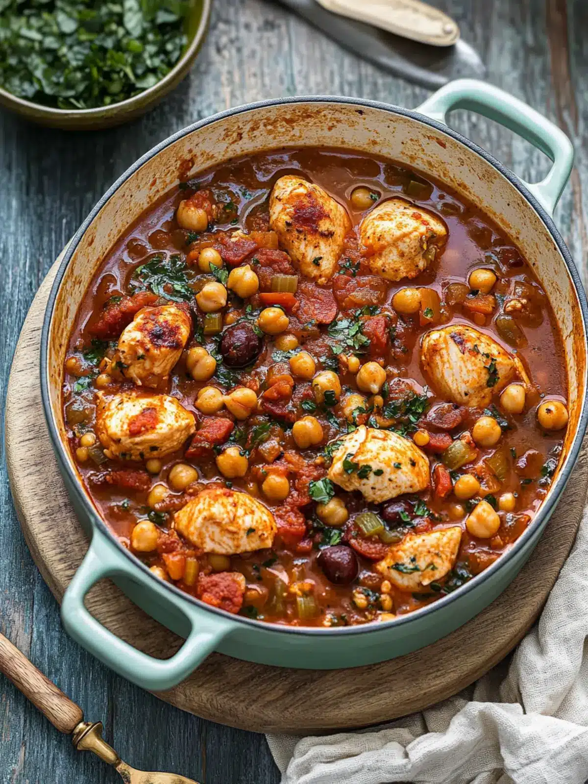 Savory Chicken, Chorizo and Chickpea Stew to Cozy Up With 2 Chicken, Chorizo and Chickpea Stew