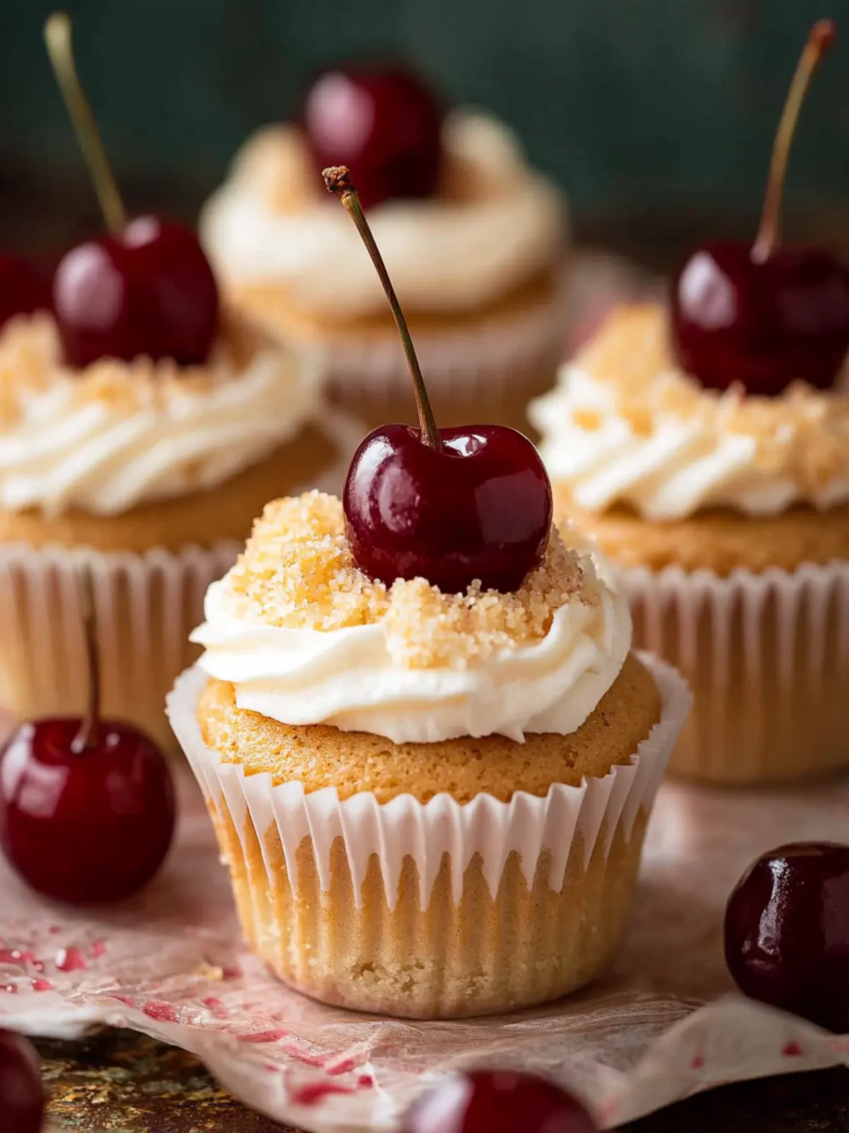 Cherry Cheesecake Cupcakes That Will Steal the Show 2 Cherry Cheesecake Cupcakes