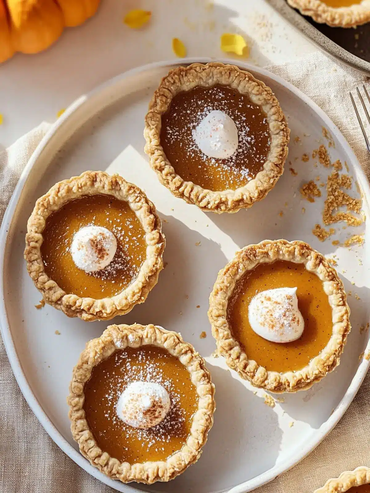 Irresistible Mini Pumpkin Pies for Cozy Fall Treats 4 Mini Pumpkin Pies