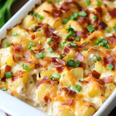 Savory Loaded Potato Ranch Chicken Casserole Delight 10 LOADED POTATO RANCH CHICKEN CASSEROLE