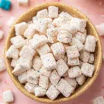 Deliciously Fun Cake Batter Puppy Chow for Sweet Snacking 11 Cake Batter Puppy Chow