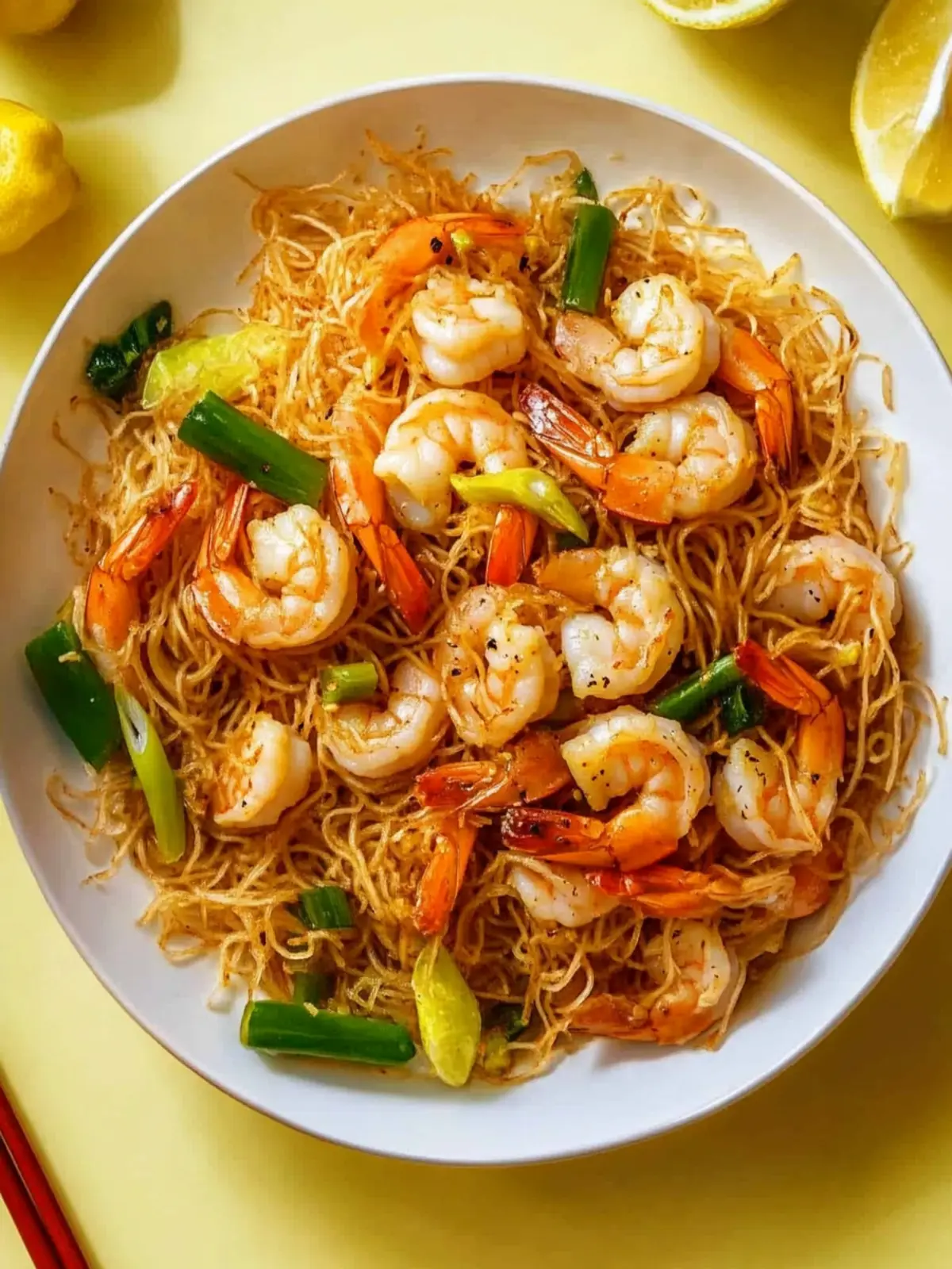 Delicious Shrimp Mei Fun Ready in 20 Minutes Flat 3 Shrimp Mei Fun