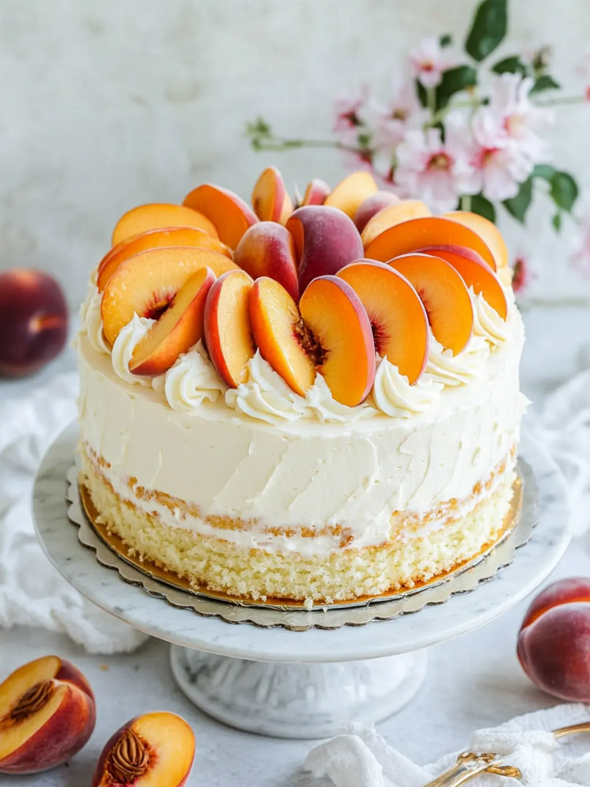 Irresistible Peaches and Cream Layer Cake to Savor Today 2 Peaches and Cream Layer Cake