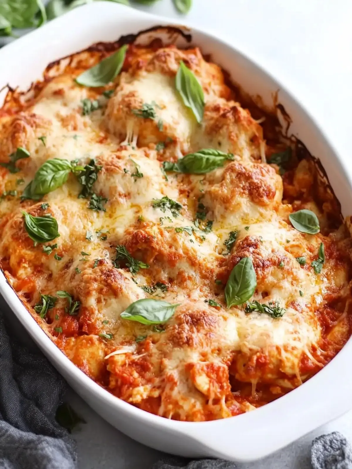 Skinny Chicken Parmesan Casserole Your New Family Favorite 5 Skinny Chicken Parmesan Casserole