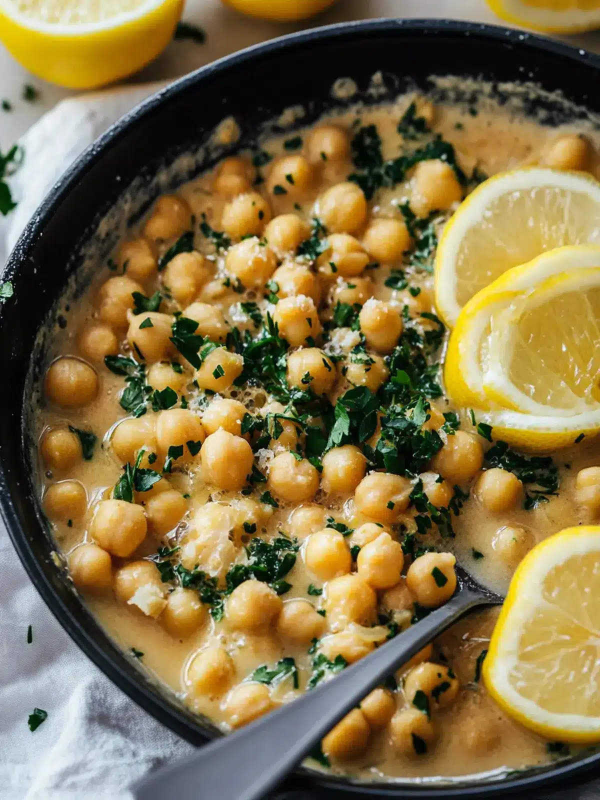 Savor the Brightness of Chickpea Lemon Skillet Delight 3 Chickpea Lemon Skillet