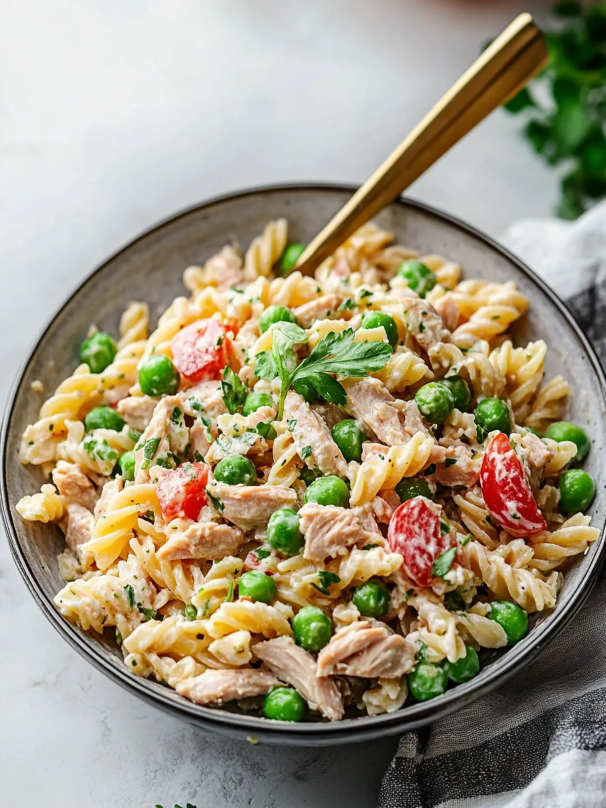 Delicious Healthy Tuna Pasta Salad with Peas in 30 Minutes 2 Healthy Tuna Pasta Salad with Peas