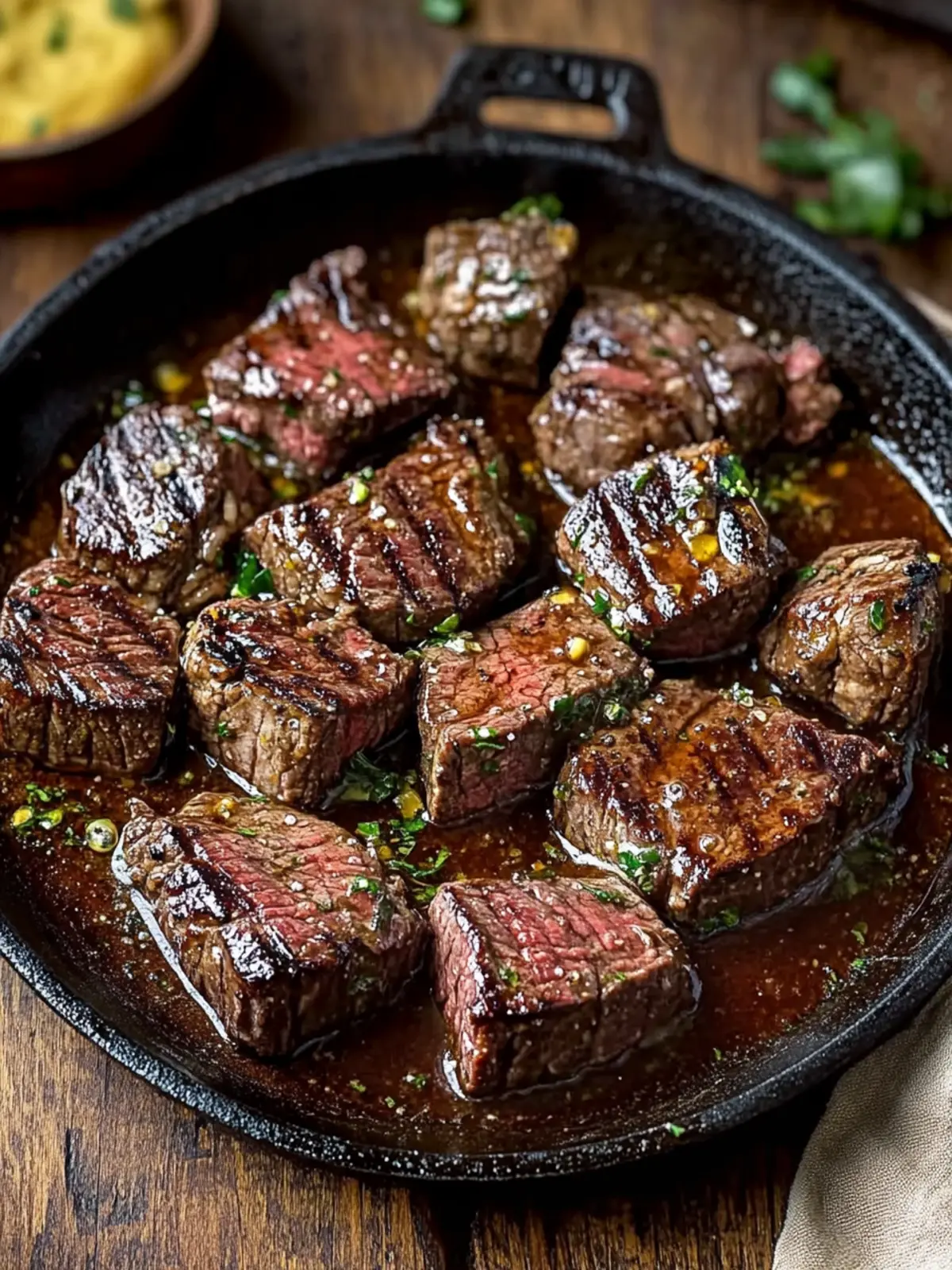 Savor the Flavor: Easy Cowboy Butter Steak Bites Recipe 2 Cowboy Butter Steak Bites