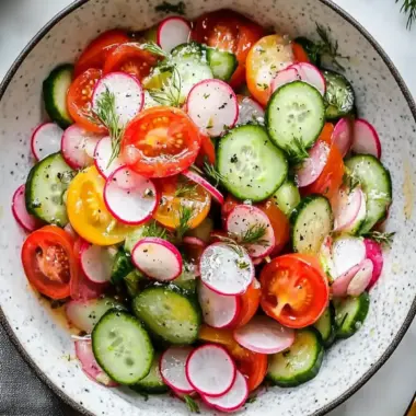 Fresh Cucumber Tomato Radish Salad That Dazzles Your Tastebuds 9 Cucumber Tomato Radish Salad