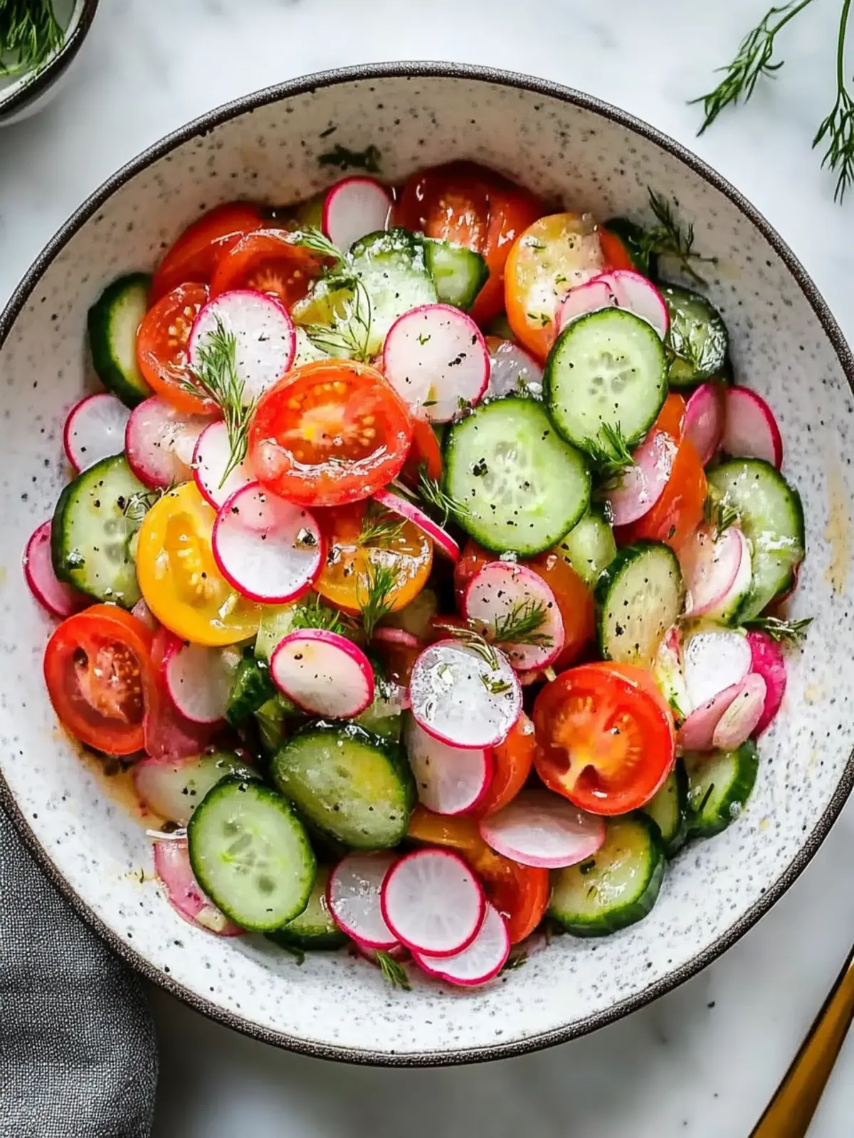 Fresh Cucumber Tomato Radish Salad That Dazzles Your Tastebuds 5 Cucumber Tomato Radish Salad