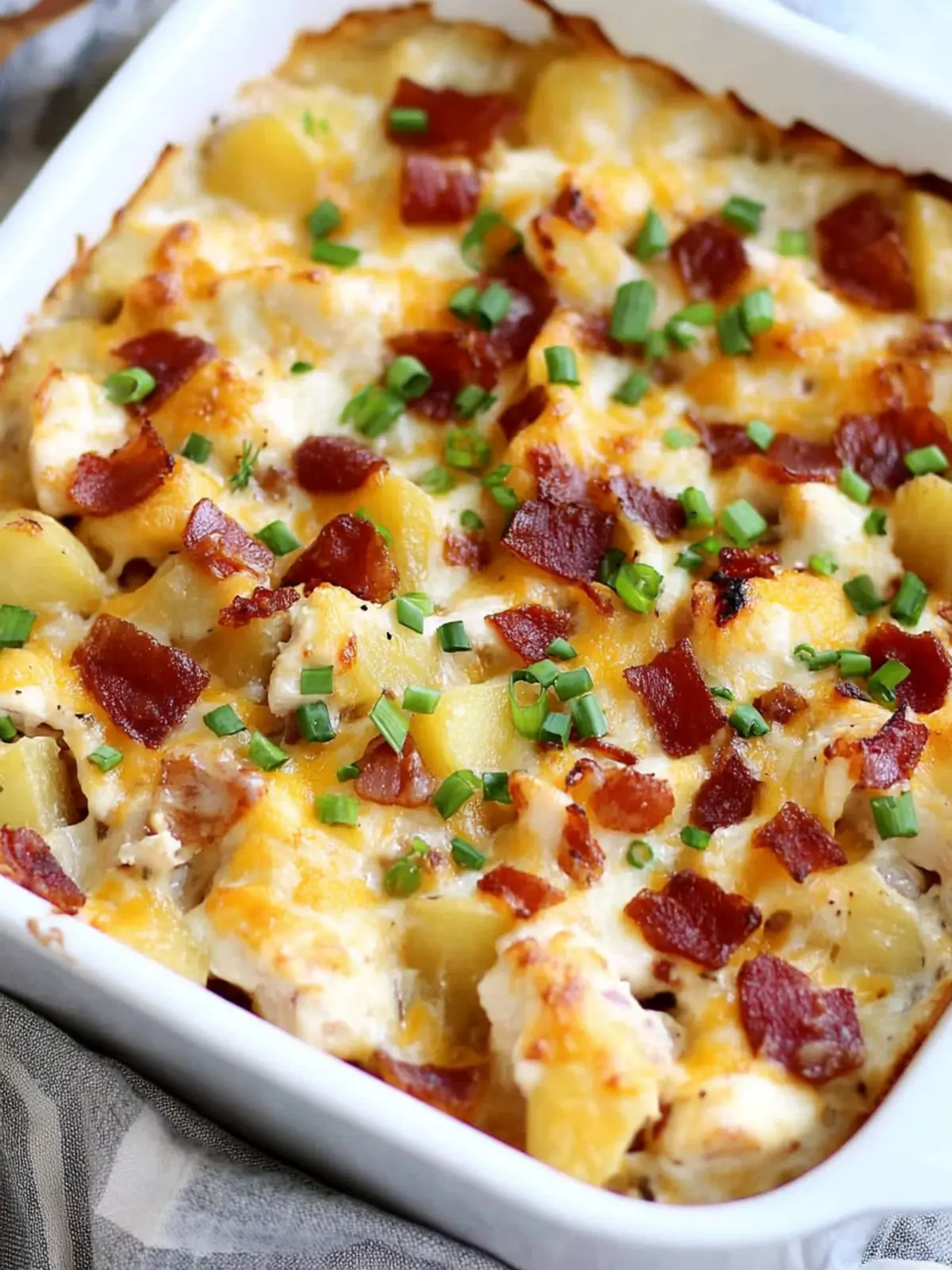 Savory Loaded Potato Ranch Chicken Casserole Delight 2 LOADED POTATO RANCH CHICKEN CASSEROLE