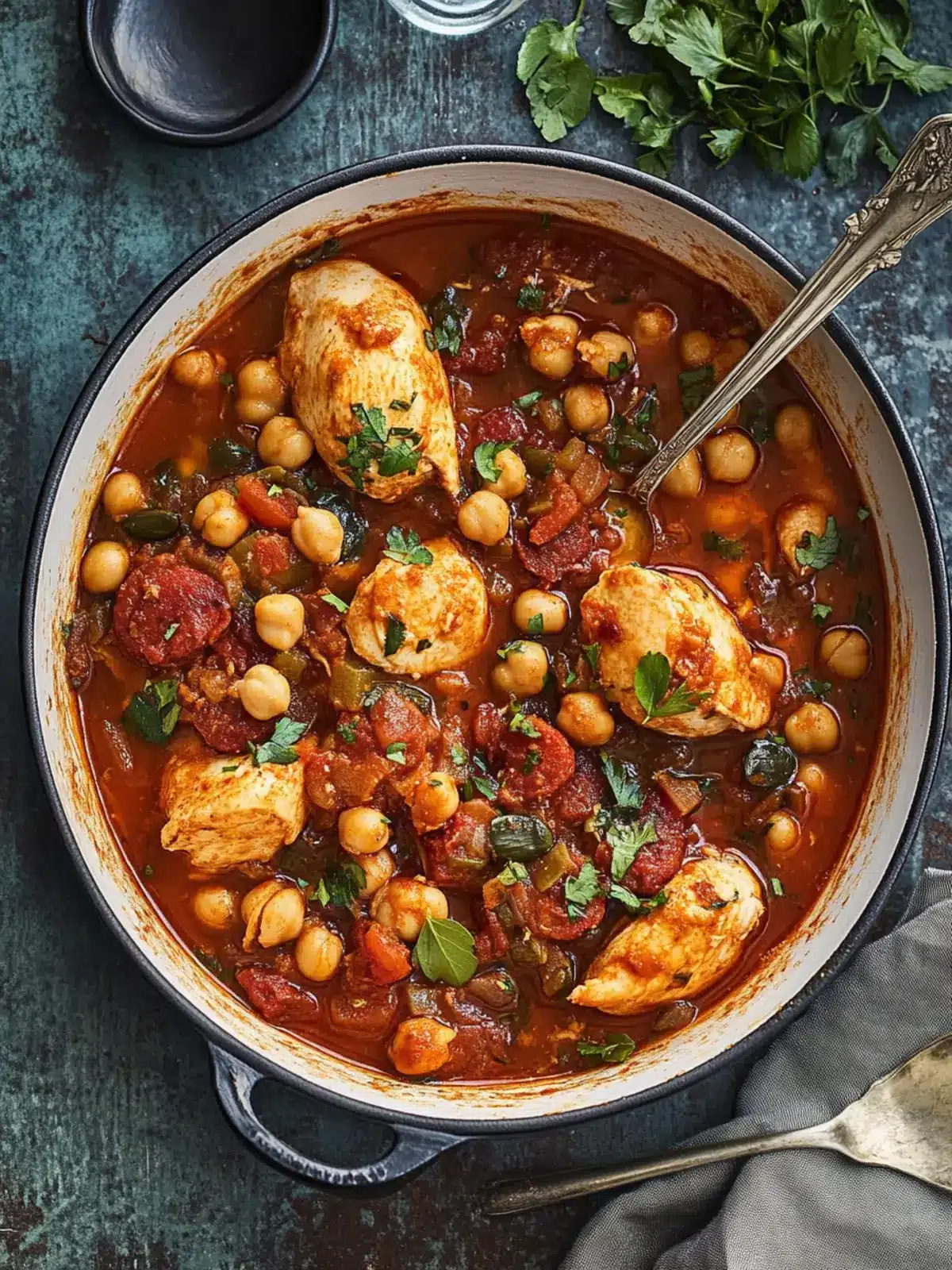 Savory Chicken, Chorizo and Chickpea Stew to Cozy Up With 5 Chicken, Chorizo and Chickpea Stew