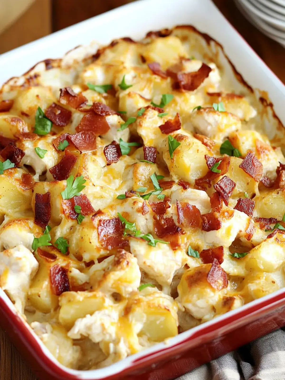 Savory Loaded Potato Ranch Chicken Casserole Delight 4 LOADED POTATO RANCH CHICKEN CASSEROLE
