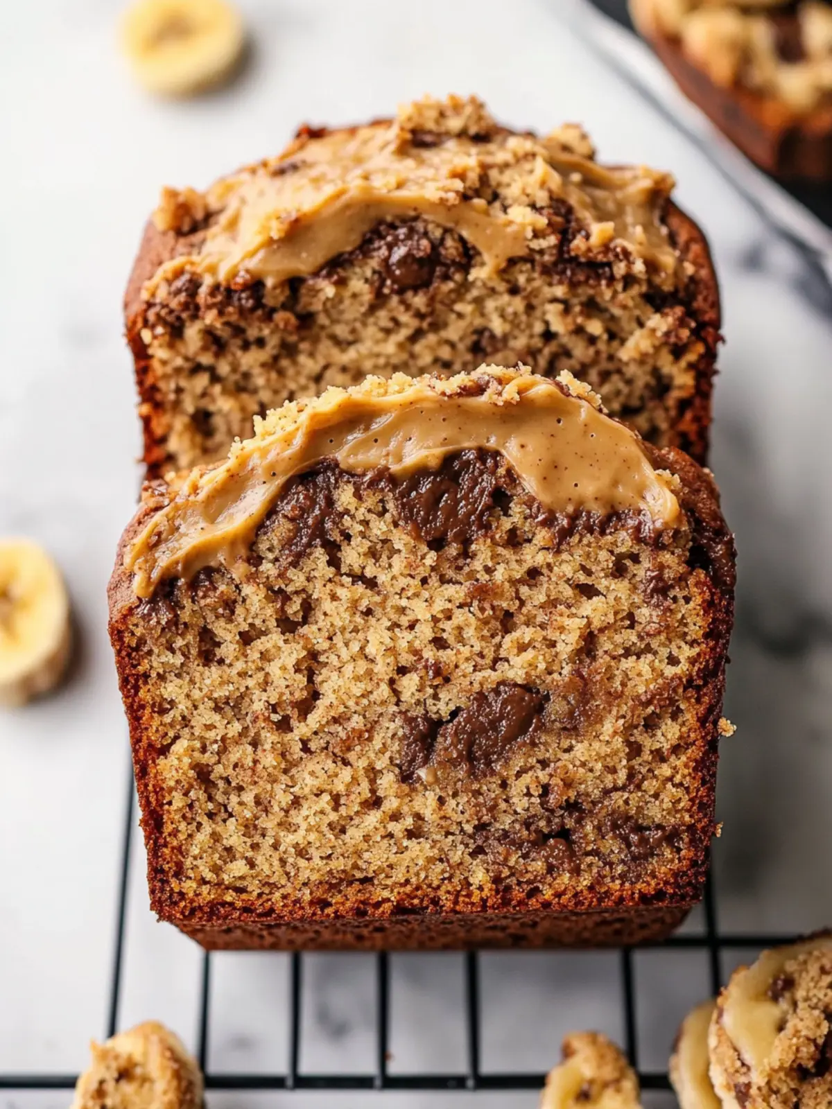 Irresistible Swirled Cookie Butter Banana Bread Delight 3 Swirled Cookie Butter Banana Bread