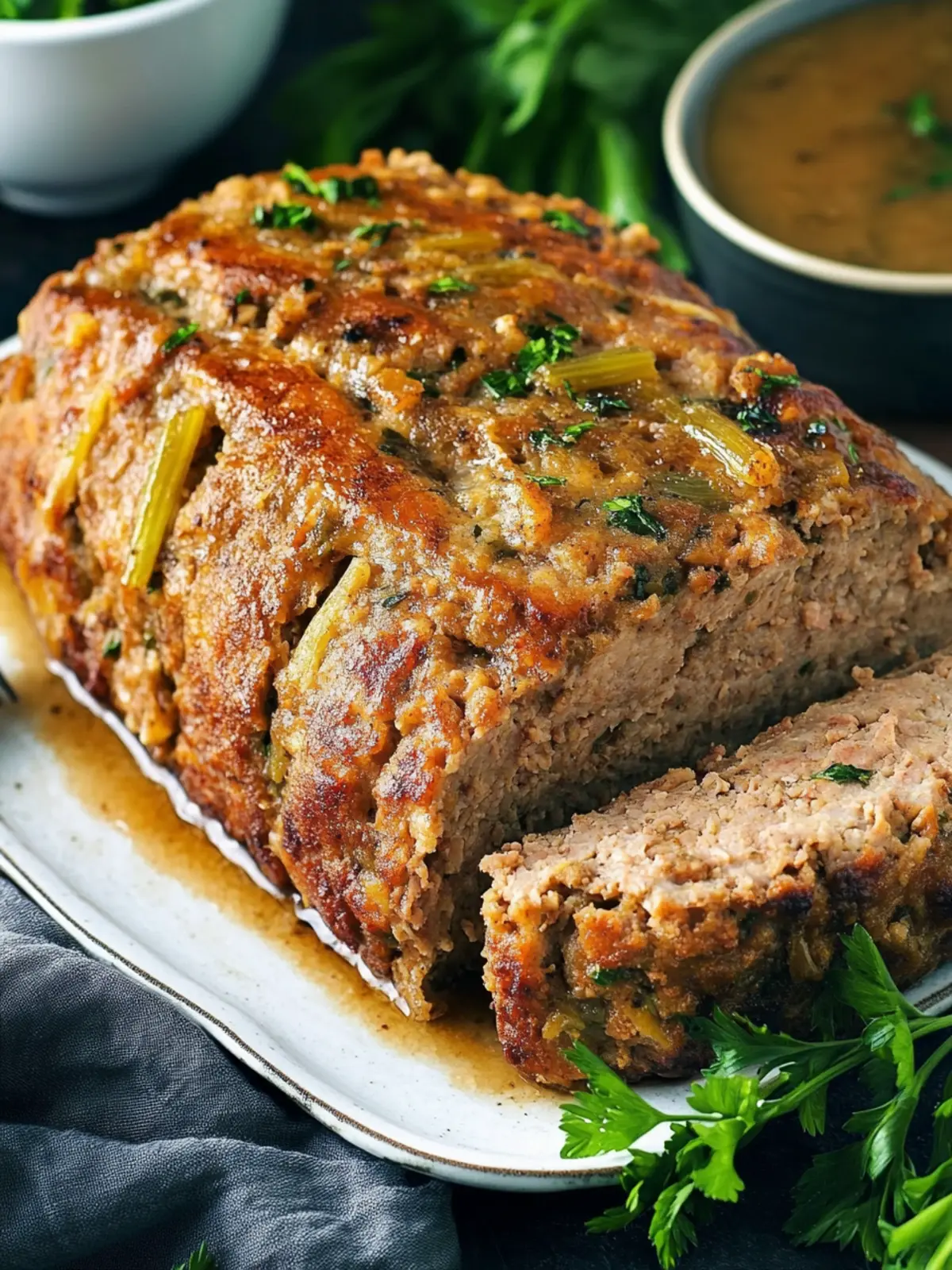 Savory Turkey Stuffing Meatloaf: Comfort Food Delight 5 Turkey Stuffing Meatloaf