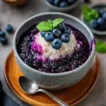 Delicious Coconut Quinoa Pudding With Blueberry Compote Bliss 11 Coconut Quinoa Pudding With Blueberry Compote