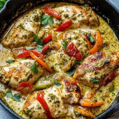 Creamy Garlic Pesto Chicken for a Cozy Homemade Feast 9 Creamy Garlic Pesto Chicken