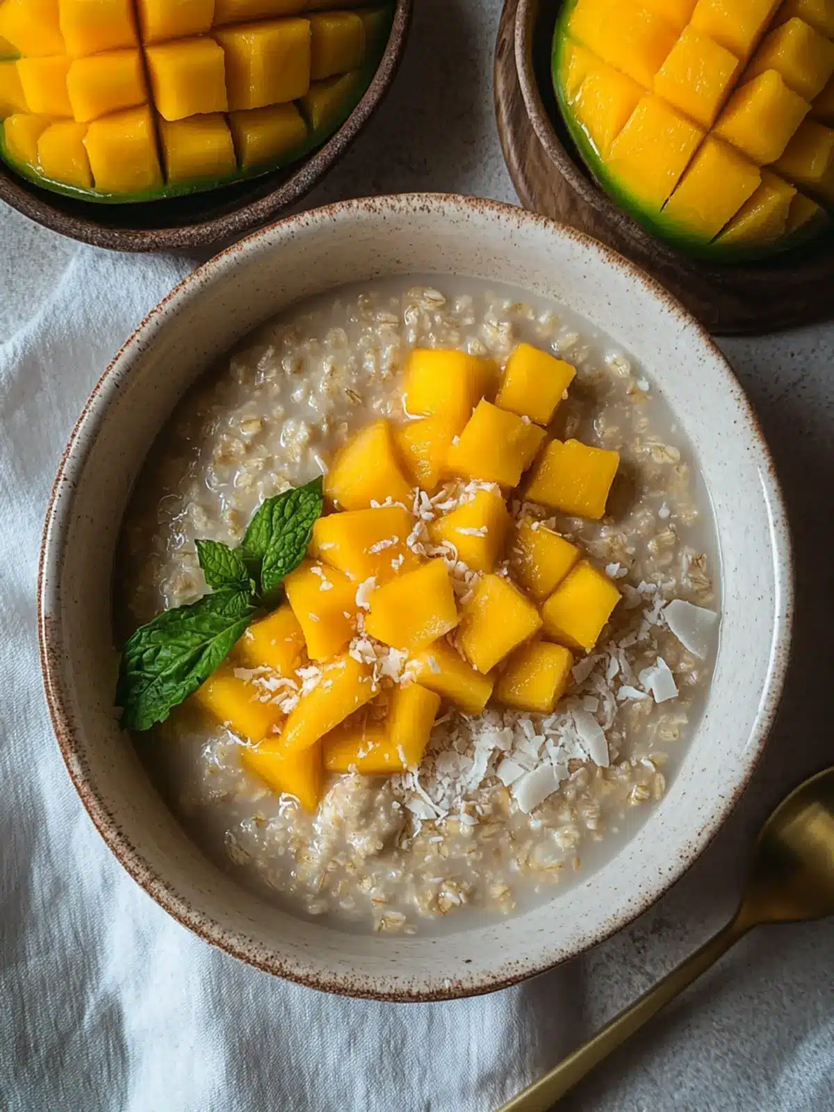 Indulge in Creamy Coconut Mango Oatmeal Bliss Today 3 Creamy Coconut Mango Oatmeal