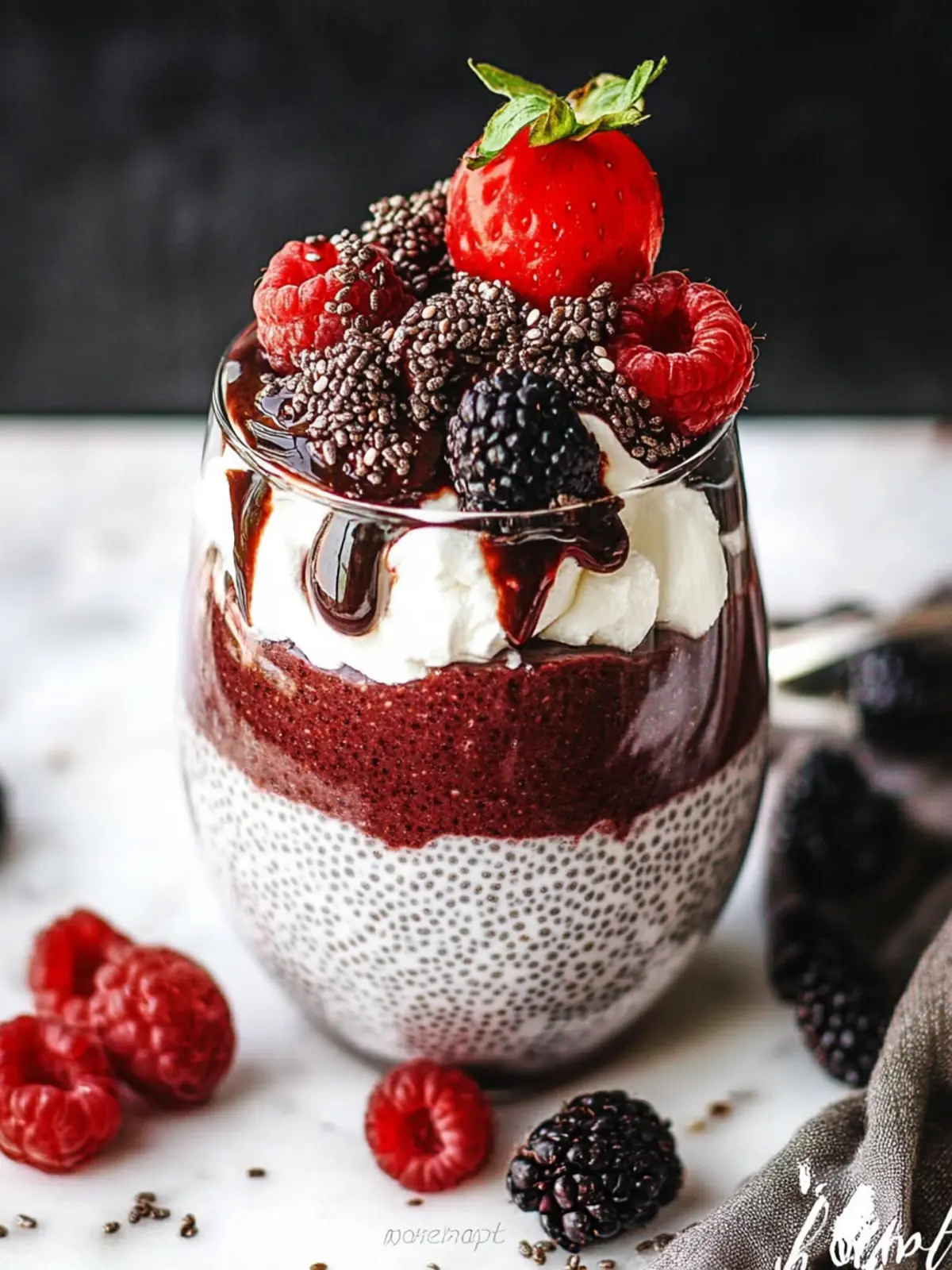 Indulge in Black Forest Chia Seed Pudding Bliss Today 3 Black Forest Chia Seed Pudding