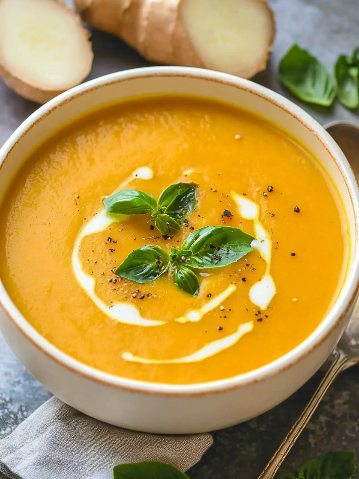 Comforting Butternut Squash Soup with Carrot & Ginger Bliss 3 Butternut Squash Soup with Carrot & Ginger