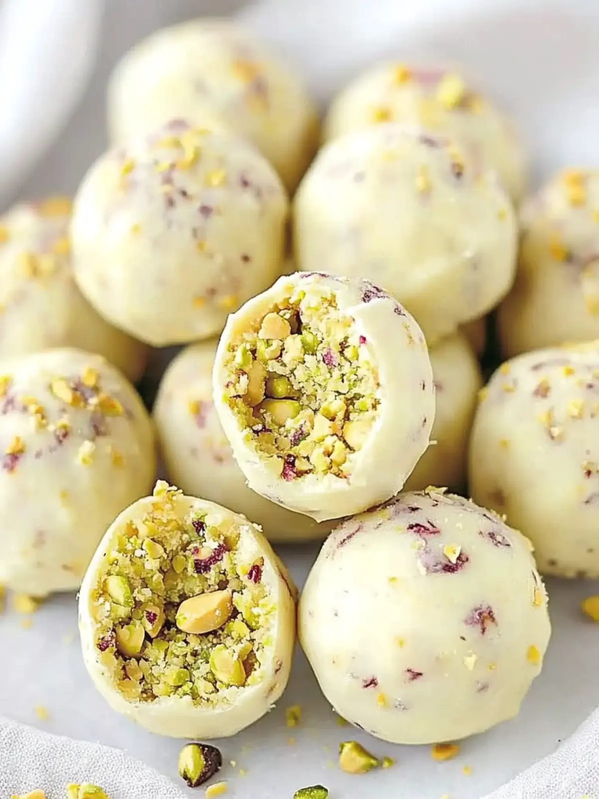 Decadent White Chocolate Pistachio Truffles You’ll Love 2 White Chocolate Pistachio Truffles