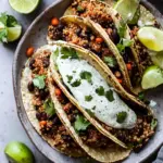 Quinoa Black Bean Tacos with Cilantro Lime Crema Delight 14 Quinoa Black Bean Tacos with Cilantro Lime Crema