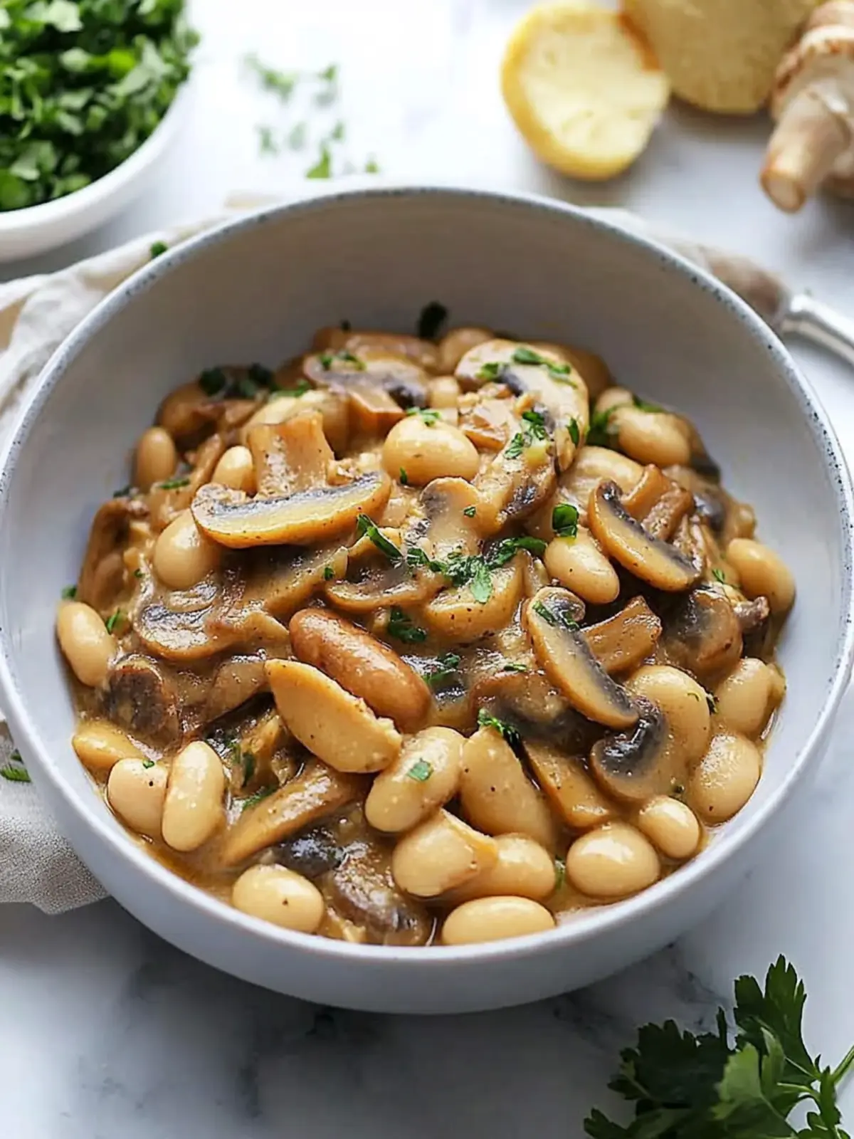 Delicious Mushroom and Butter Bean Stroganoff in 30 Minutes 2 Mushroom and Butter Bean Stroganoff